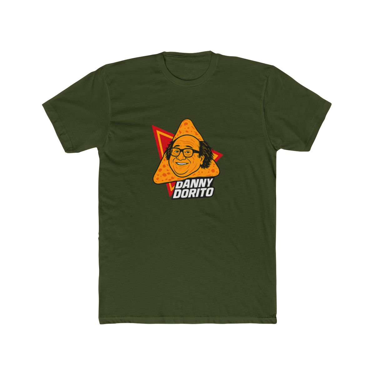 Danny Dorito Funny Crunchy Snack Pun T-Shirt - alternate angle 5, merchandise