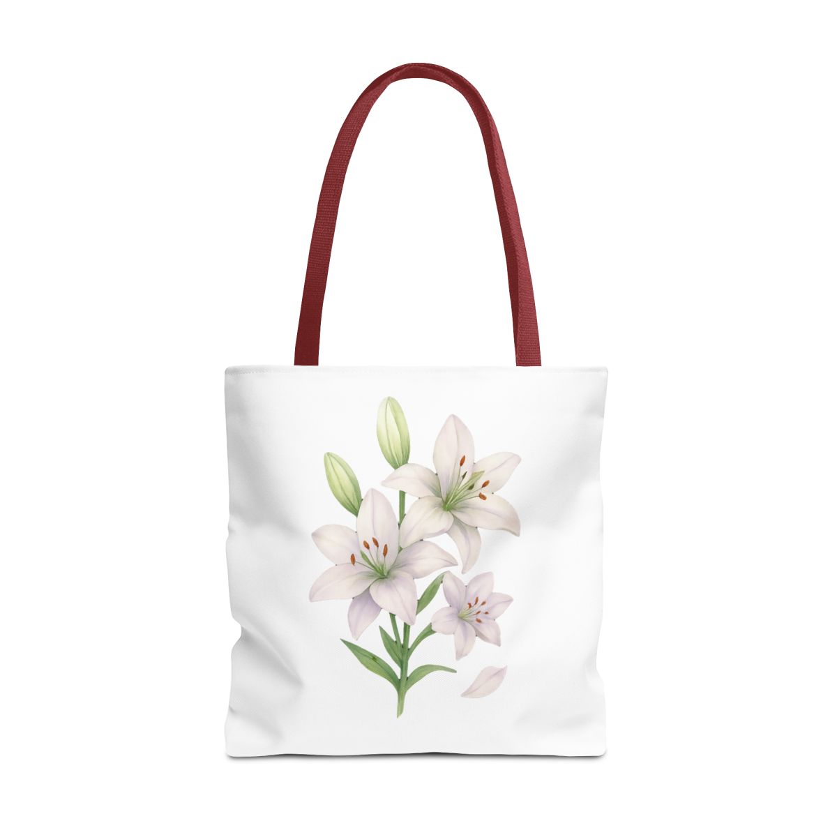 Watercolor Lily Flower Reusable Bags