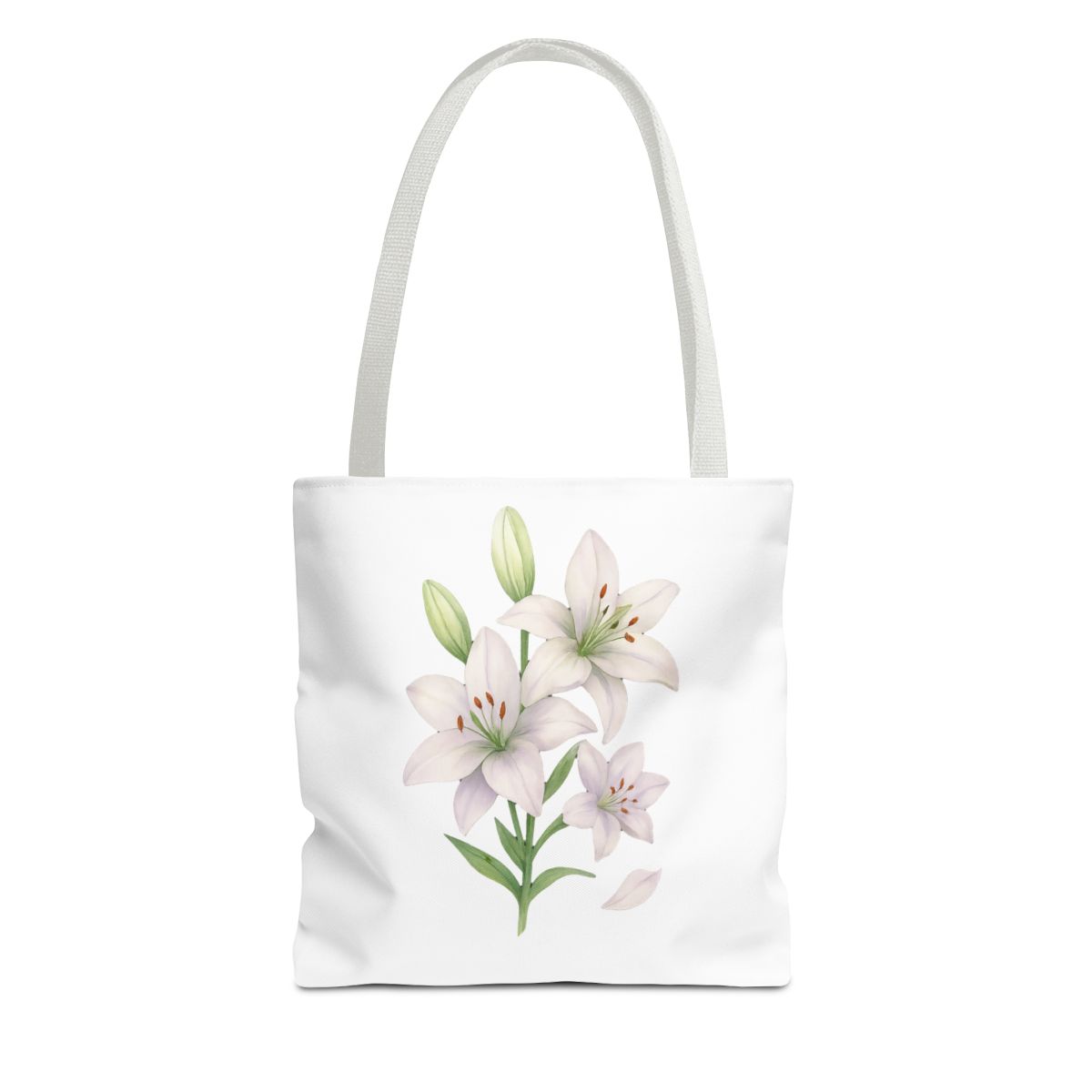 Watercolor Lily Flower Reusable Bags - alternate angle 5, merchandise