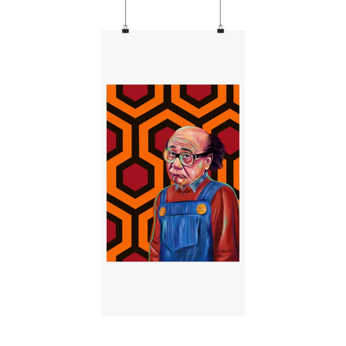 Danny by AntDel Danny DeVito The Shinning Mashup Digital Art Print - alternate angle 3, merchandise