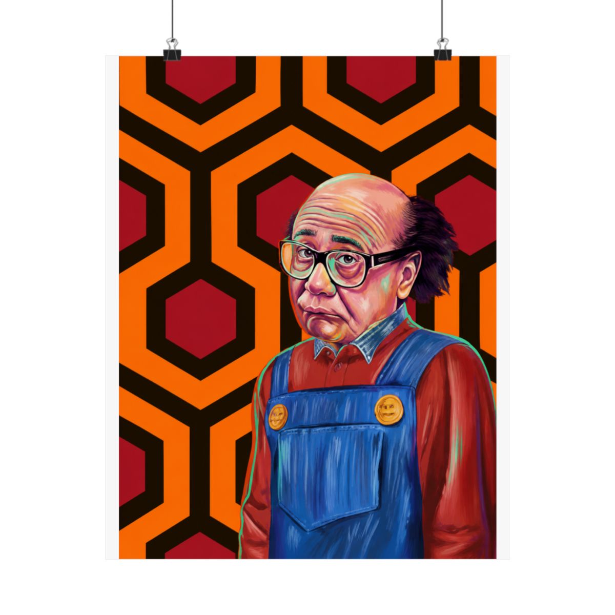 Danny by AntDel Danny DeVito The Shinning Mashup Digital Art Print - alternate angle 4, merchandise
