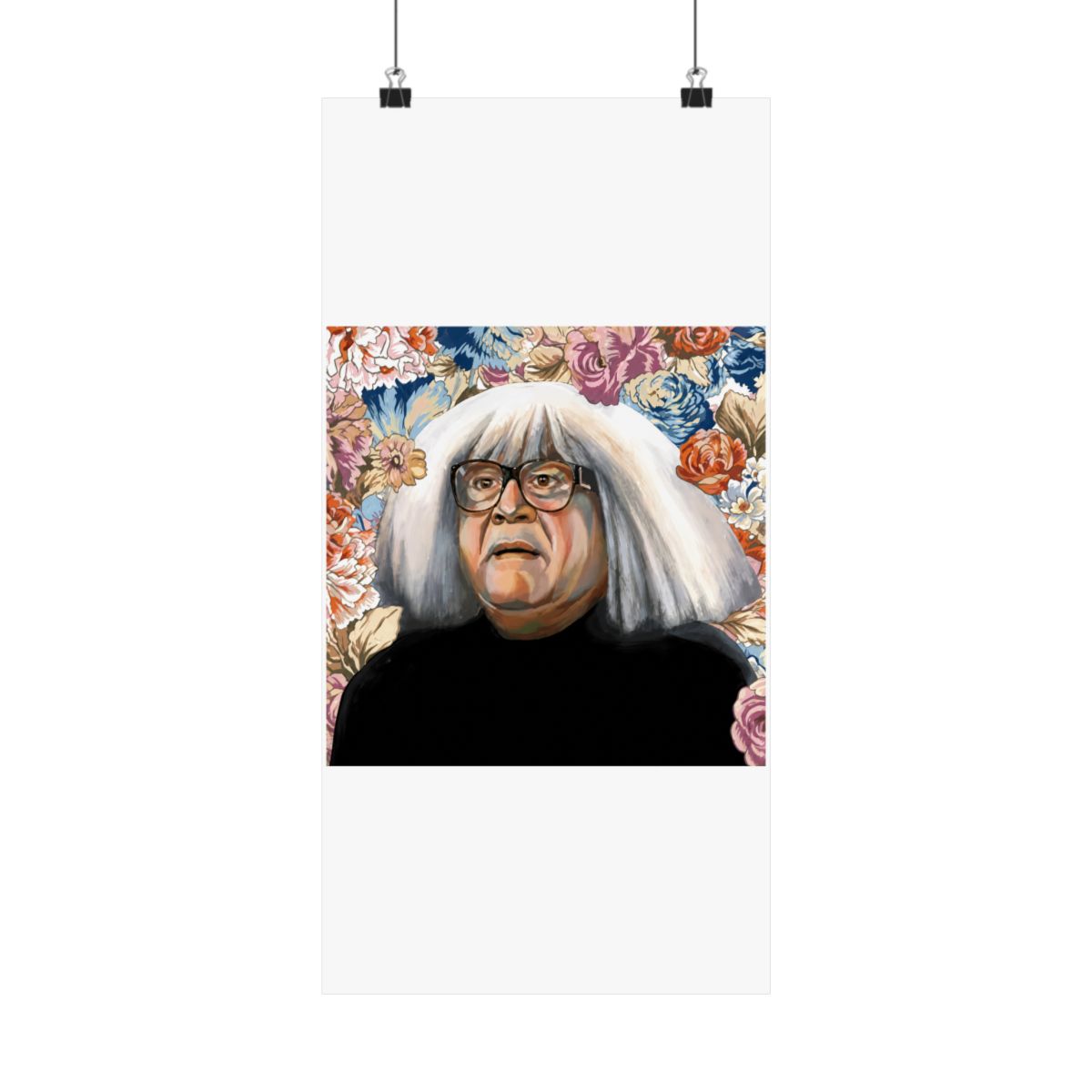Frank - Oil Painting - Danny DeVito - Art Print - It's Always Sunny In Philadelphia - Floral Painting - Ango Gobloggian - Funny Art - IASIP - alternate angle 4, merchandise