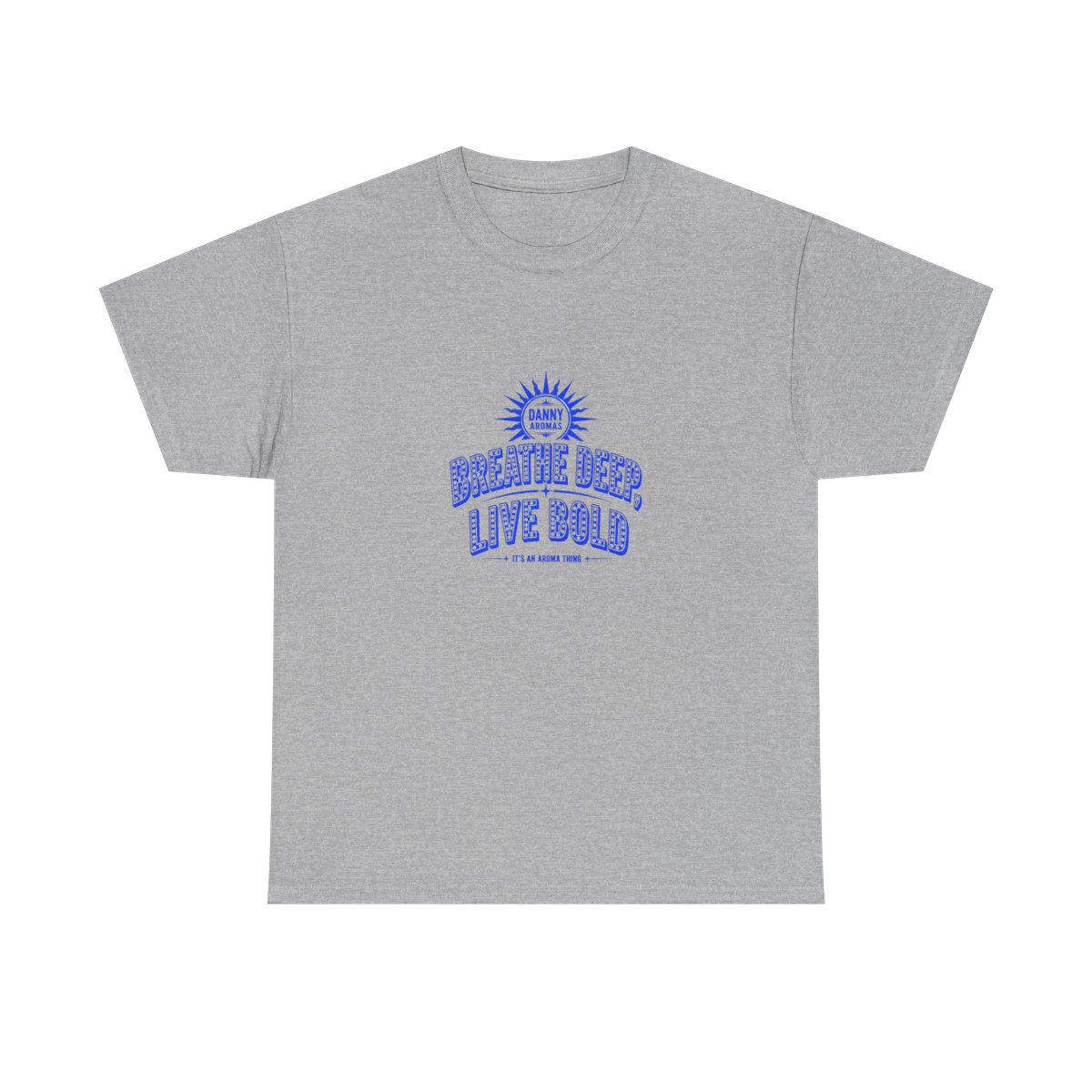 Danny Aromas "Breathe Deep, Live Bold" Unisex Tee - alternate angle 3, merchandise